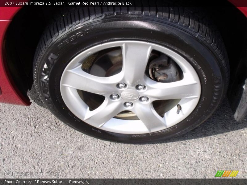 Garnet Red Pearl / Anthracite Black 2007 Subaru Impreza 2.5i Sedan