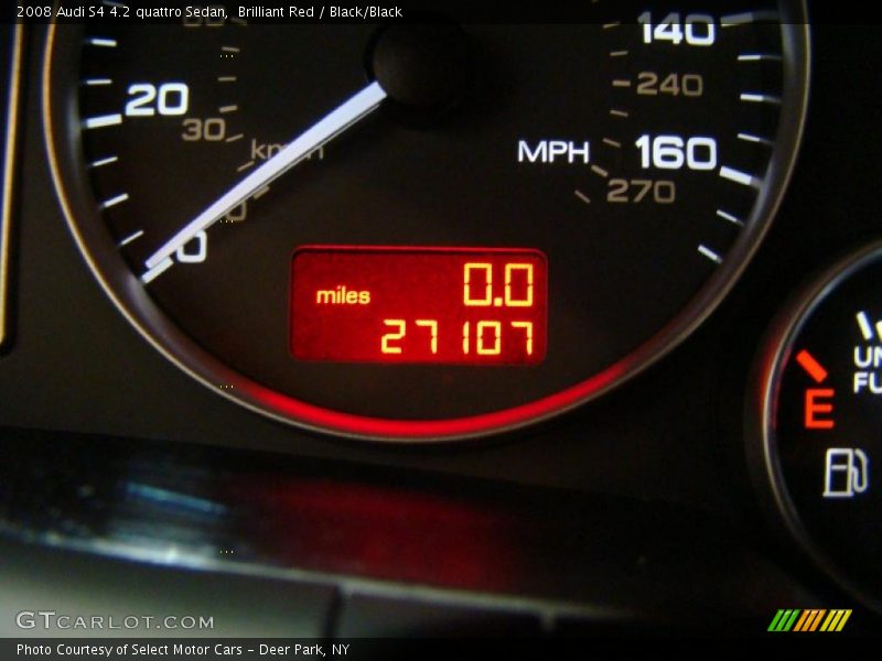 Brilliant Red / Black/Black 2008 Audi S4 4.2 quattro Sedan