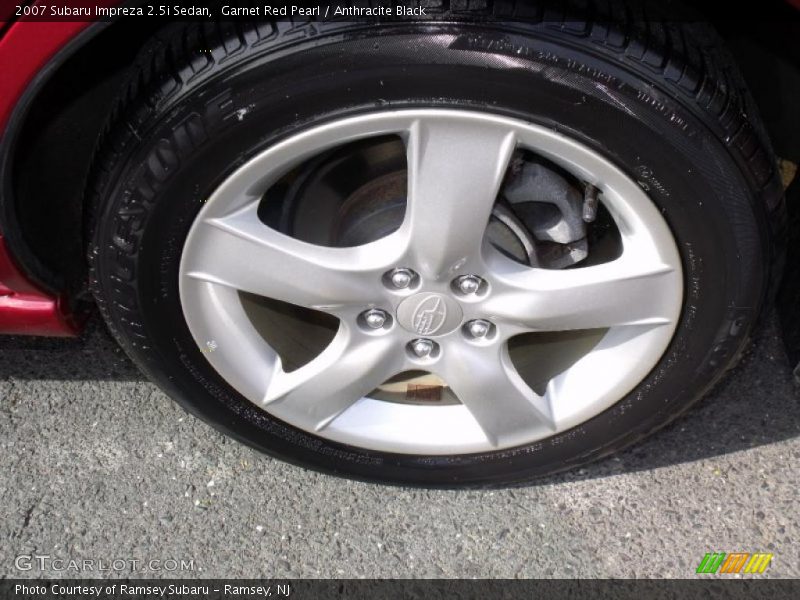 Garnet Red Pearl / Anthracite Black 2007 Subaru Impreza 2.5i Sedan
