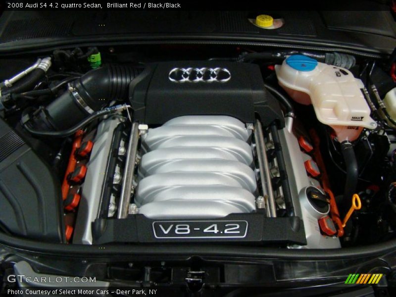 Brilliant Red / Black/Black 2008 Audi S4 4.2 quattro Sedan