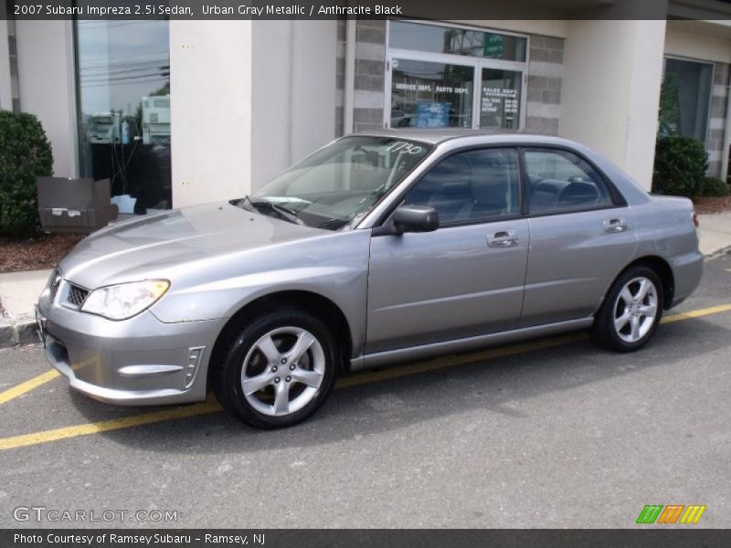 Urban Gray Metallic / Anthracite Black 2007 Subaru Impreza 2.5i Sedan