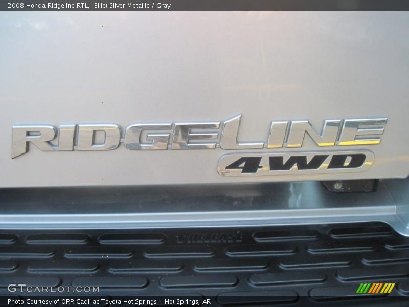 Billet Silver Metallic / Gray 2008 Honda Ridgeline RTL