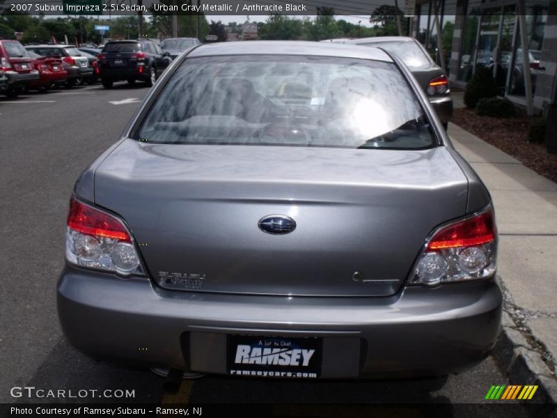 Urban Gray Metallic / Anthracite Black 2007 Subaru Impreza 2.5i Sedan