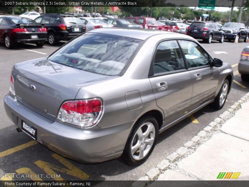 Urban Gray Metallic / Anthracite Black 2007 Subaru Impreza 2.5i Sedan