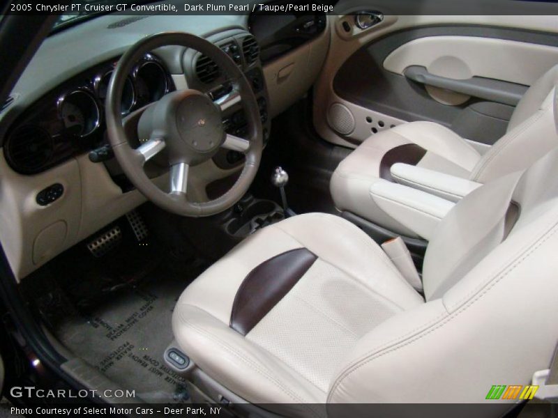 Dark Plum Pearl / Taupe/Pearl Beige 2005 Chrysler PT Cruiser GT Convertible