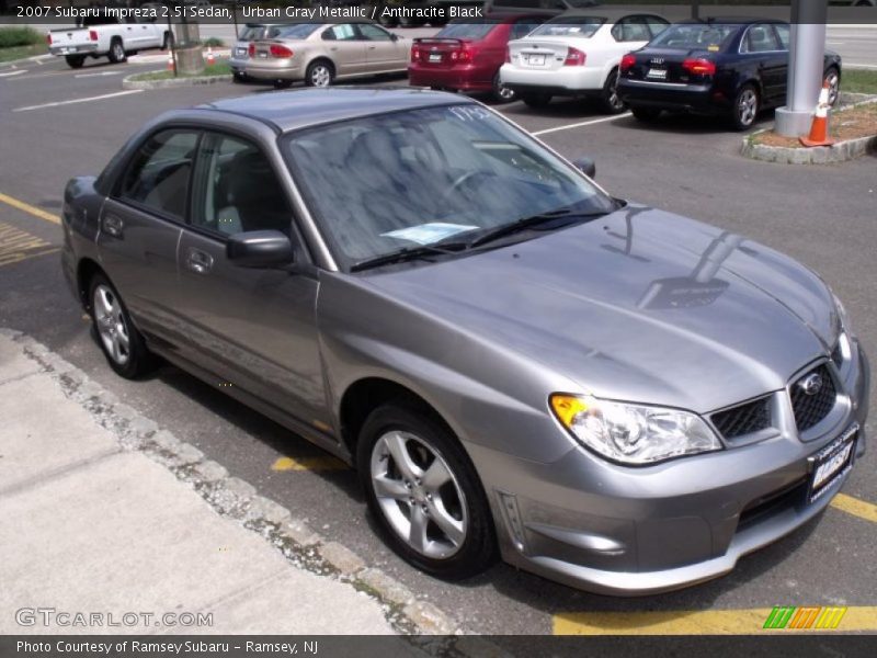 Urban Gray Metallic / Anthracite Black 2007 Subaru Impreza 2.5i Sedan