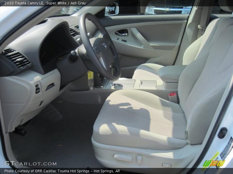 Super White / Ash Gray 2010 Toyota Camry LE