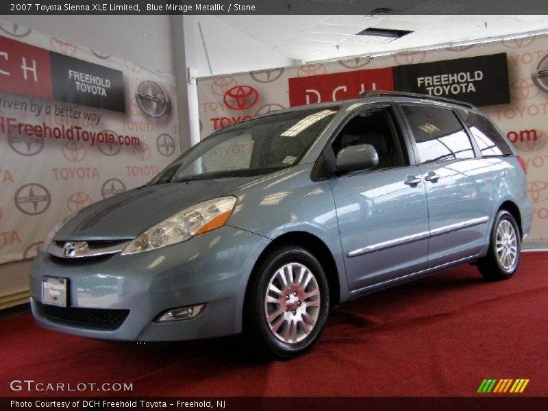 Blue Mirage Metallic / Stone 2007 Toyota Sienna XLE Limited