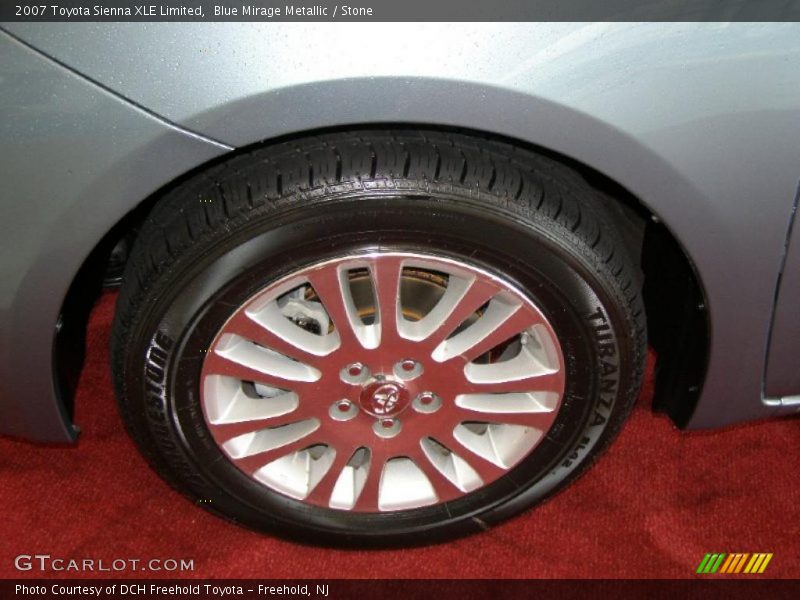Blue Mirage Metallic / Stone 2007 Toyota Sienna XLE Limited