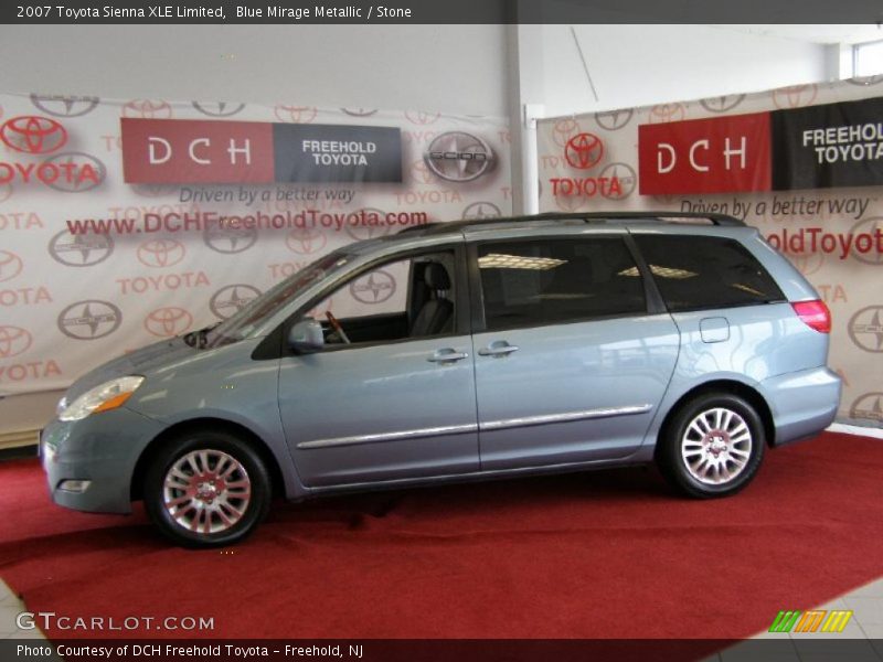 Blue Mirage Metallic / Stone 2007 Toyota Sienna XLE Limited