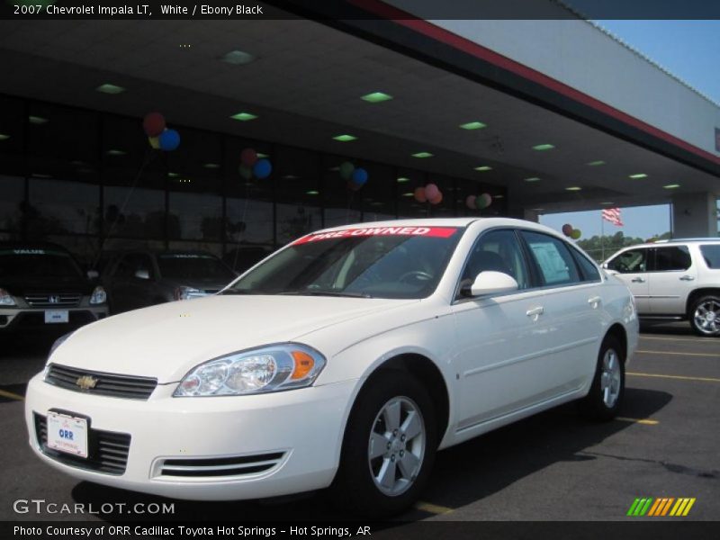 White / Ebony Black 2007 Chevrolet Impala LT
