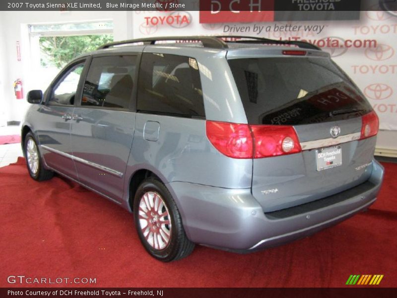 Blue Mirage Metallic / Stone 2007 Toyota Sienna XLE Limited