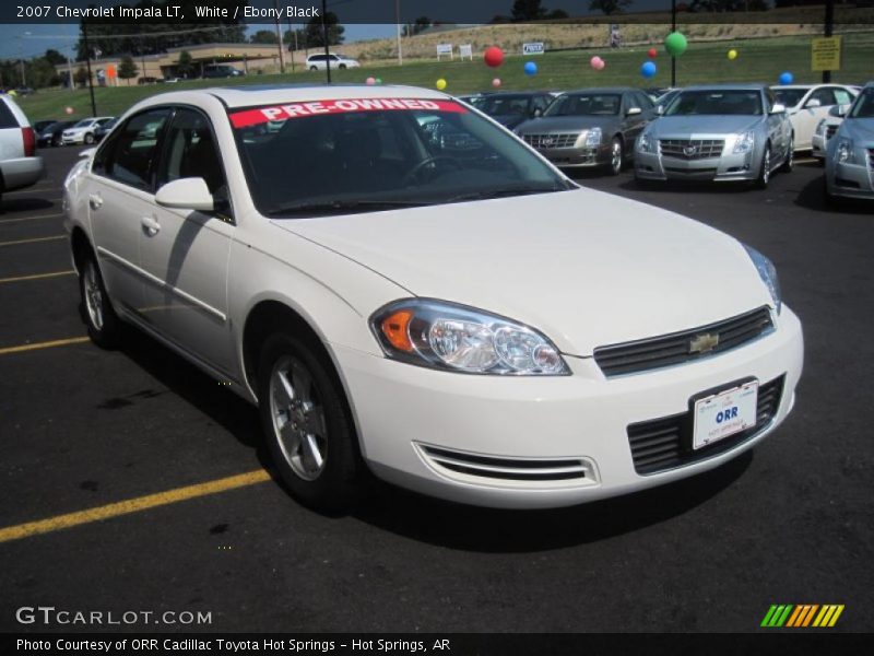 White / Ebony Black 2007 Chevrolet Impala LT