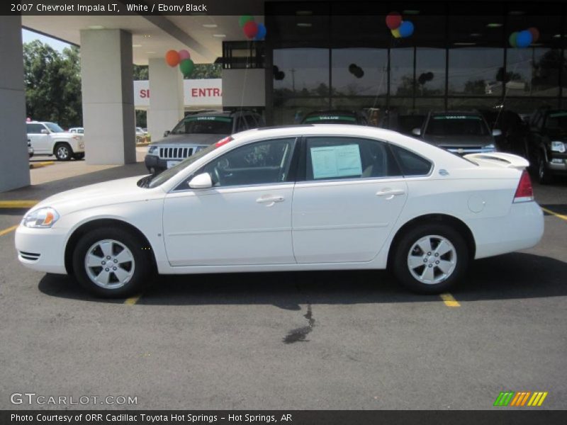 White / Ebony Black 2007 Chevrolet Impala LT