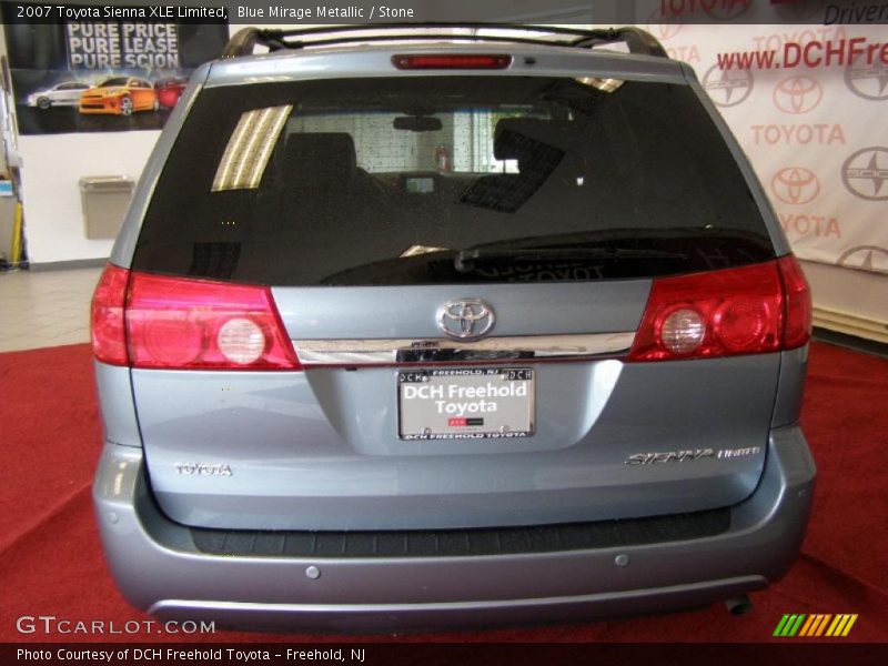 Blue Mirage Metallic / Stone 2007 Toyota Sienna XLE Limited