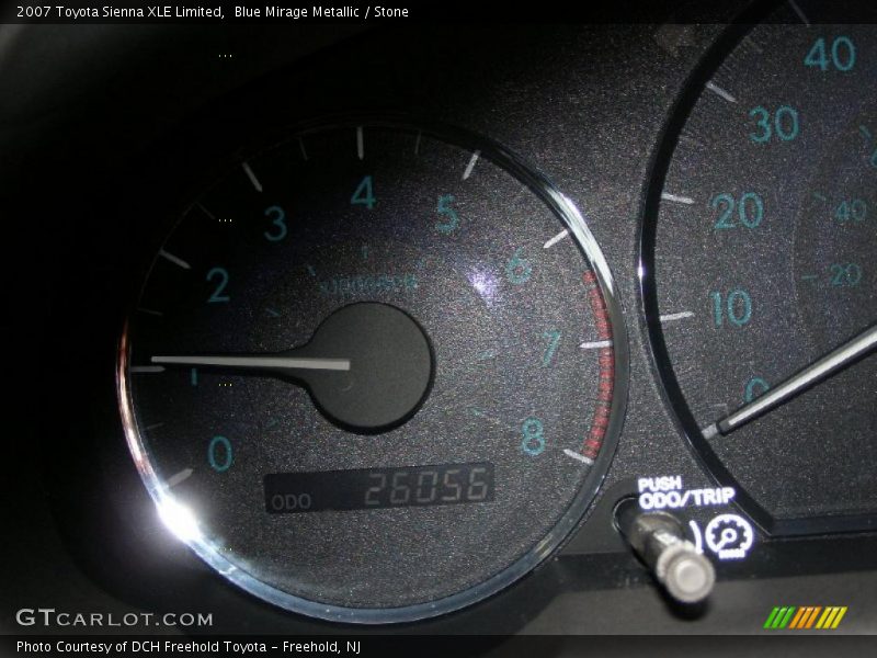 Blue Mirage Metallic / Stone 2007 Toyota Sienna XLE Limited