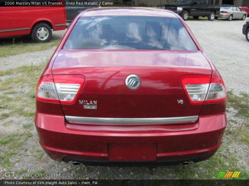 Vivid Red Metallic / Camel 2006 Mercury Milan V6 Premier