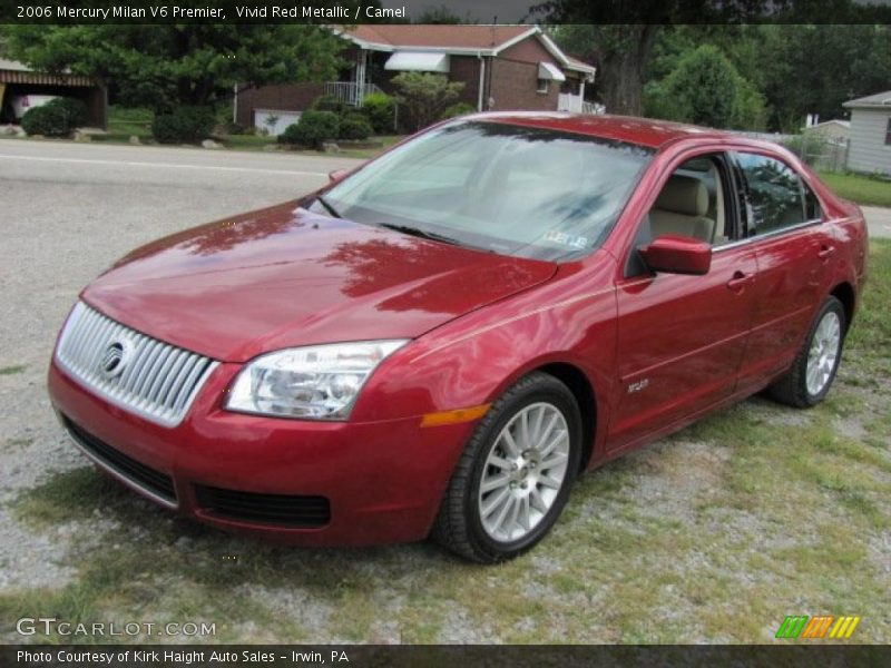 Vivid Red Metallic / Camel 2006 Mercury Milan V6 Premier