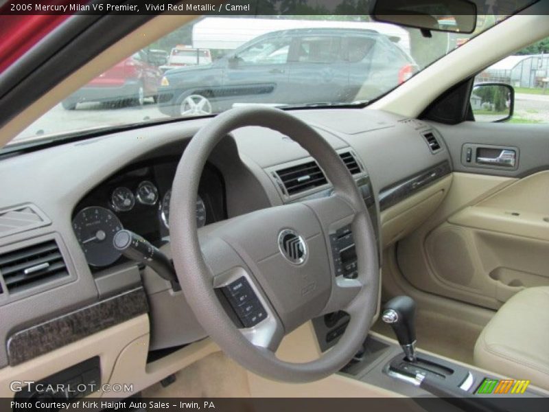 Vivid Red Metallic / Camel 2006 Mercury Milan V6 Premier