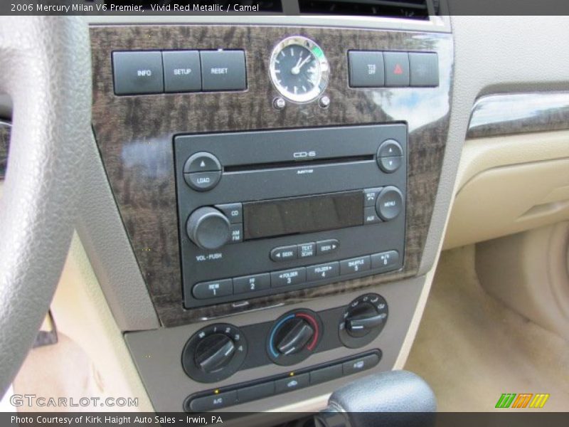 Vivid Red Metallic / Camel 2006 Mercury Milan V6 Premier