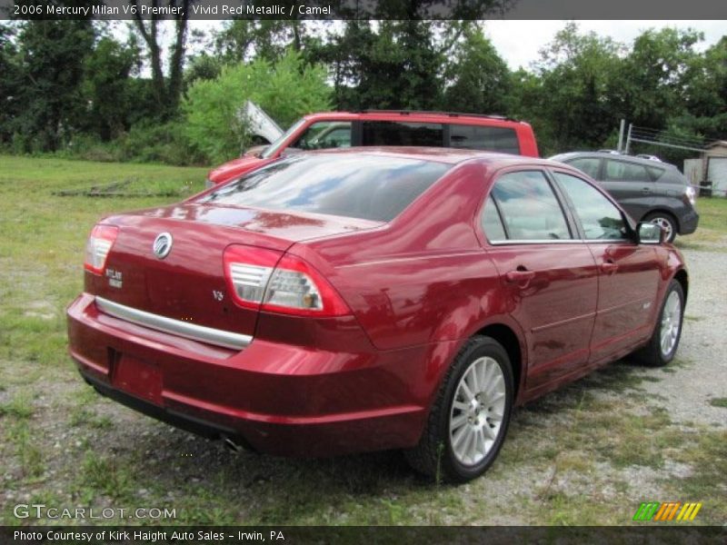 Vivid Red Metallic / Camel 2006 Mercury Milan V6 Premier