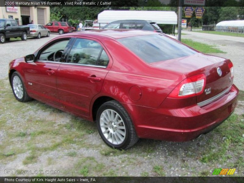 Vivid Red Metallic / Camel 2006 Mercury Milan V6 Premier