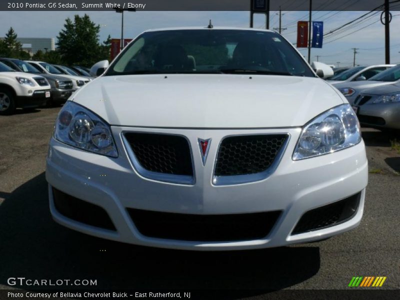 Summit White / Ebony 2010 Pontiac G6 Sedan