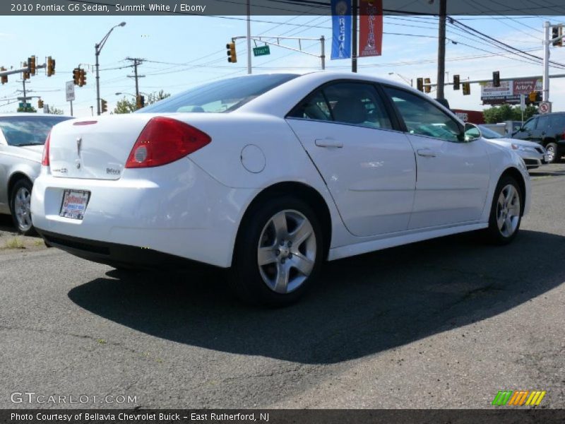 Summit White / Ebony 2010 Pontiac G6 Sedan