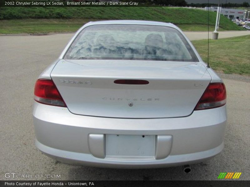 Brilliant Silver Metallic / Dark Slate Gray 2002 Chrysler Sebring LX Sedan