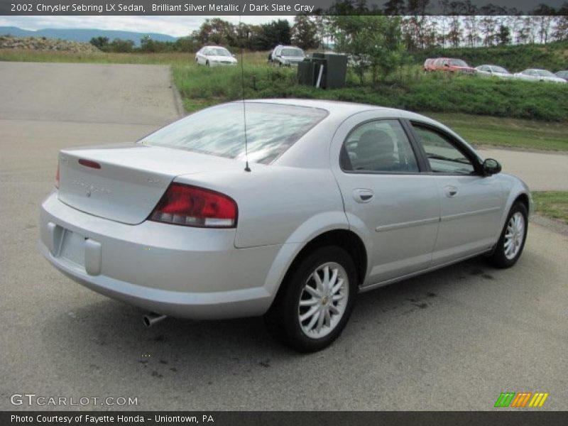 Brilliant Silver Metallic / Dark Slate Gray 2002 Chrysler Sebring LX Sedan