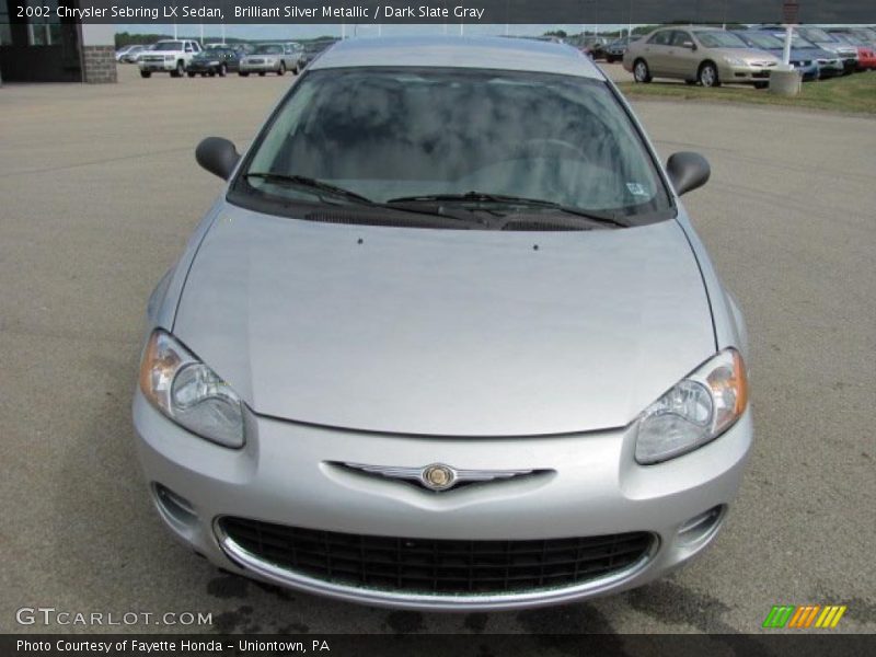 Brilliant Silver Metallic / Dark Slate Gray 2002 Chrysler Sebring LX Sedan