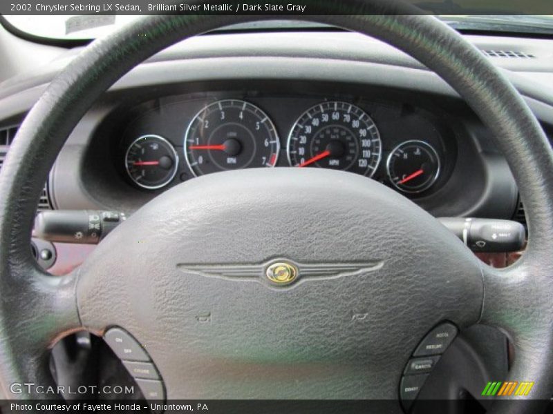 Brilliant Silver Metallic / Dark Slate Gray 2002 Chrysler Sebring LX Sedan