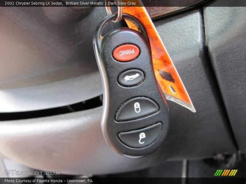 Brilliant Silver Metallic / Dark Slate Gray 2002 Chrysler Sebring LX Sedan