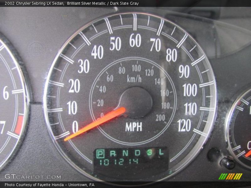 Brilliant Silver Metallic / Dark Slate Gray 2002 Chrysler Sebring LX Sedan