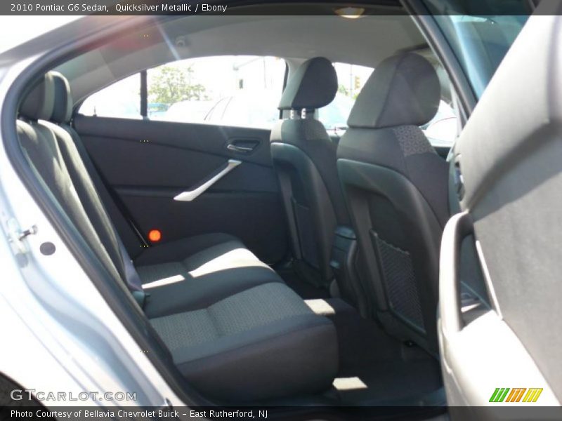 Quicksilver Metallic / Ebony 2010 Pontiac G6 Sedan