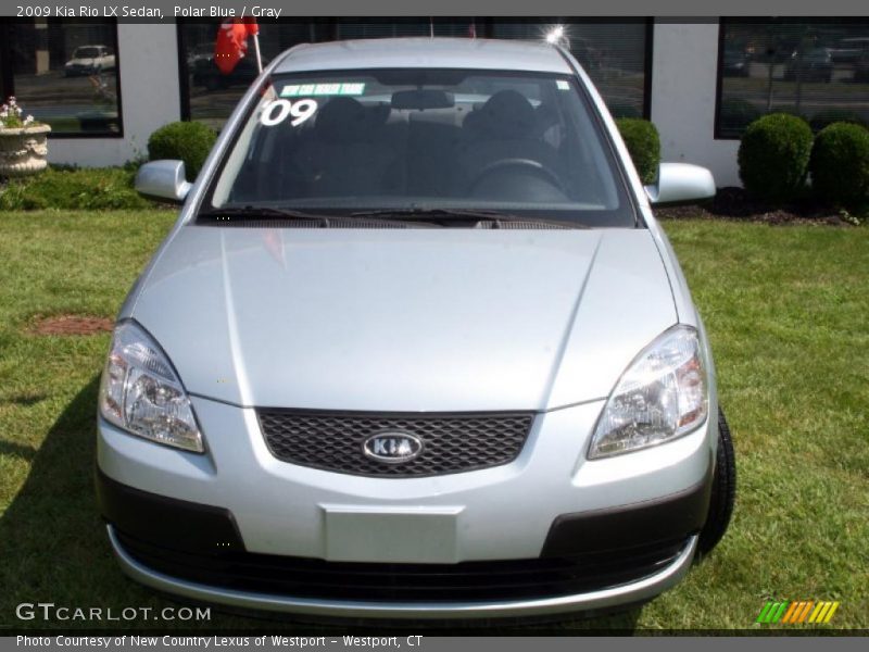Polar Blue / Gray 2009 Kia Rio LX Sedan