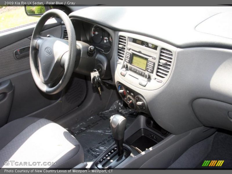 Polar Blue / Gray 2009 Kia Rio LX Sedan
