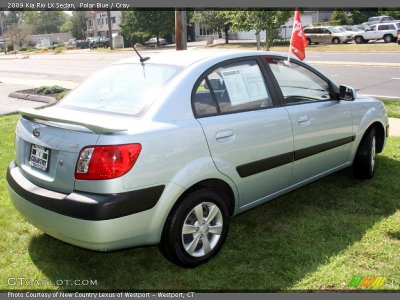 Polar Blue / Gray 2009 Kia Rio LX Sedan