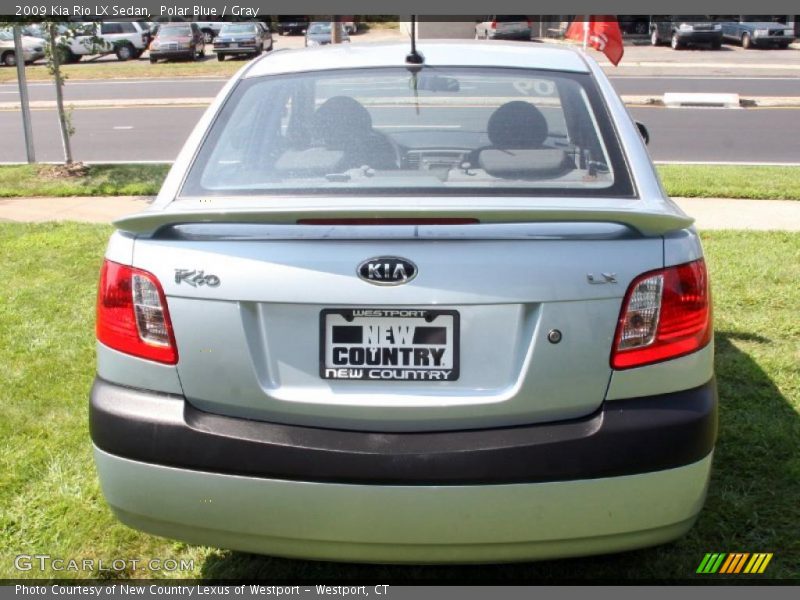 Polar Blue / Gray 2009 Kia Rio LX Sedan