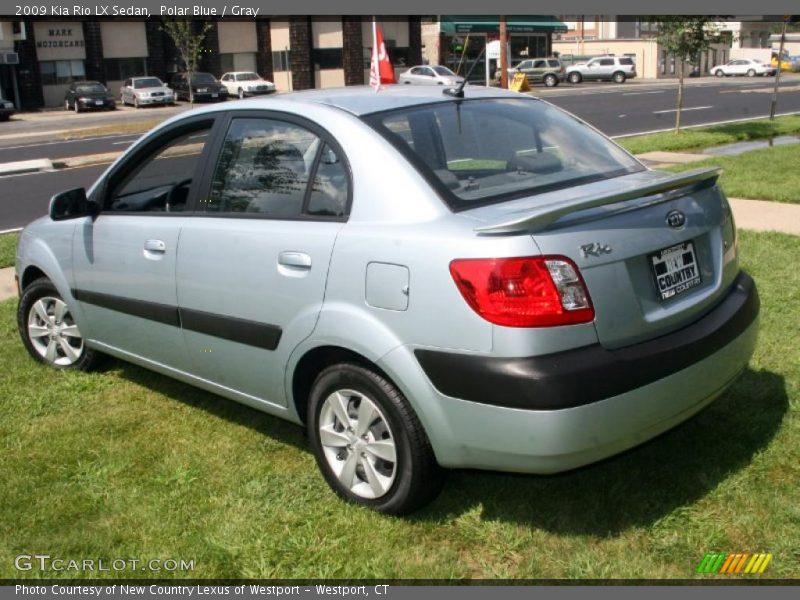 Polar Blue / Gray 2009 Kia Rio LX Sedan