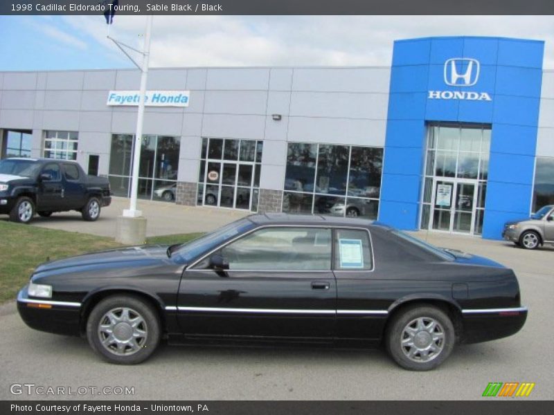 Sable Black / Black 1998 Cadillac Eldorado Touring