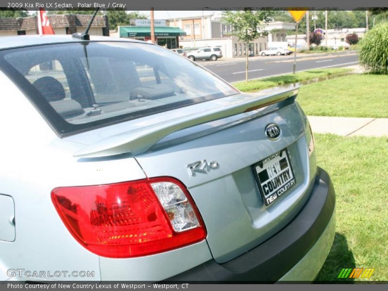 Polar Blue / Gray 2009 Kia Rio LX Sedan
