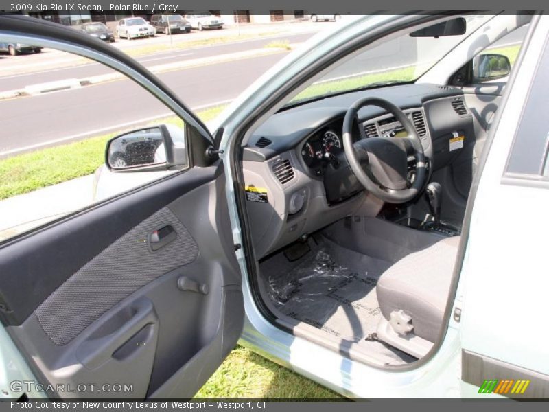 Polar Blue / Gray 2009 Kia Rio LX Sedan