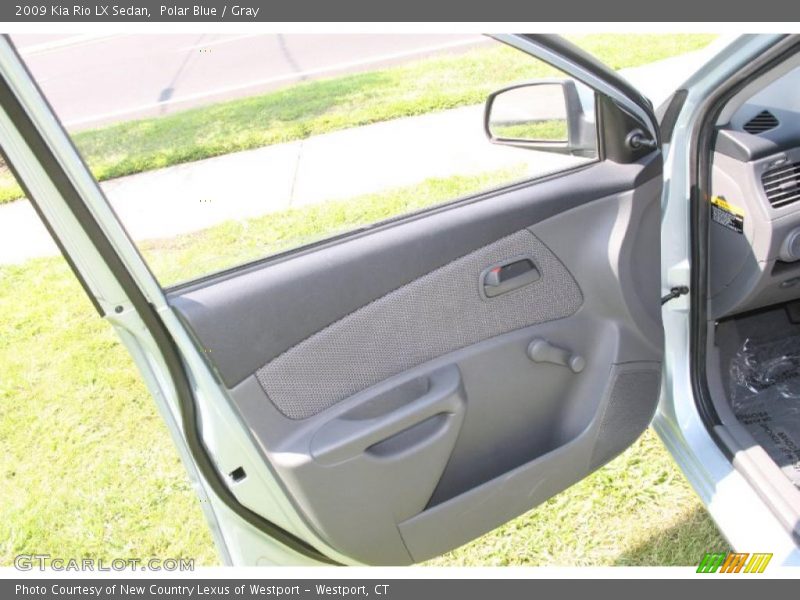 Polar Blue / Gray 2009 Kia Rio LX Sedan