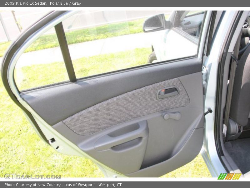 Polar Blue / Gray 2009 Kia Rio LX Sedan