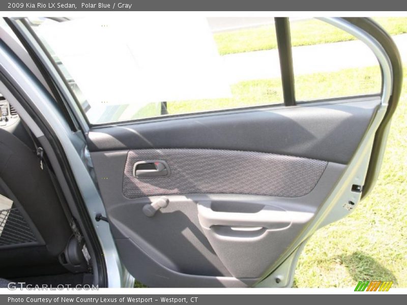 Polar Blue / Gray 2009 Kia Rio LX Sedan