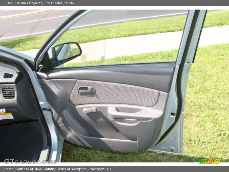 Polar Blue / Gray 2009 Kia Rio LX Sedan