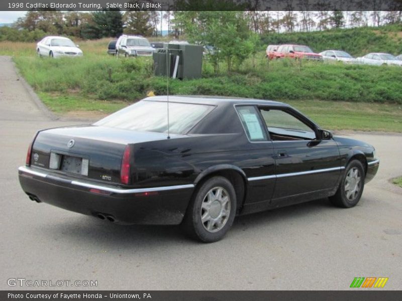 Sable Black / Black 1998 Cadillac Eldorado Touring