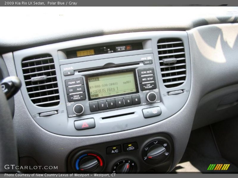 Polar Blue / Gray 2009 Kia Rio LX Sedan