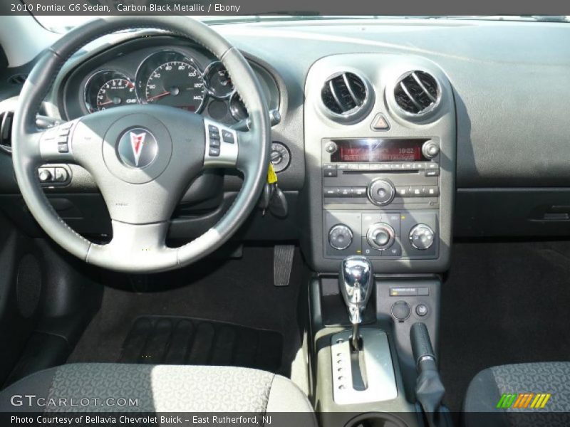 Carbon Black Metallic / Ebony 2010 Pontiac G6 Sedan